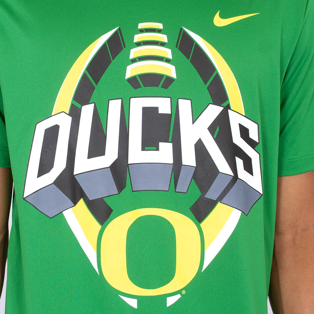 Classic Oregon O, Nike, Green, Crew Neck, Performance/Dri-FIT, Men, Football, Legend, Arched Ducks, T-Shirt, 886731